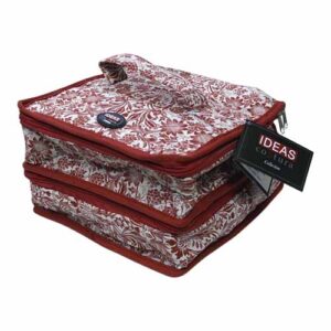 Costurero Clasificador Floral Rojo